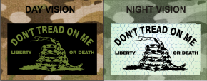 DONT TREAD ON ME GREEN ON MB NIGHT VISION