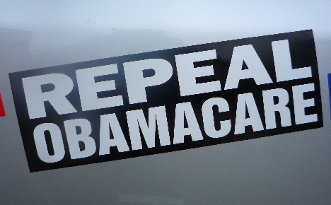 repeal obamacare bumper sticker black