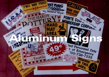 aluminum signs come with logos and and real estate and promotional outdoor silk screen printing