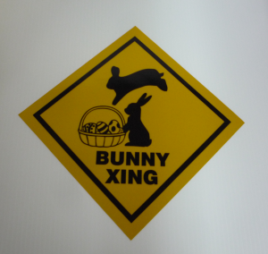 Bunny Xing Reflective Decal