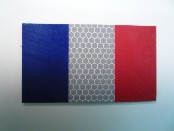 FRANCE RED PLUS BLUE ON SOLAS 3 1/2 X 2